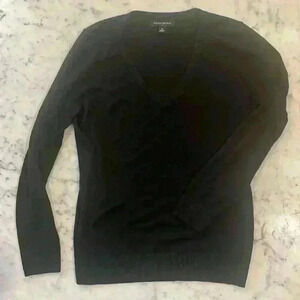 Black V-neck, Banana Republic knit sweater size medium